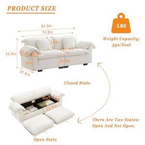 【並行輸入品】84インチ スモールラブシートソ...の詳細画像4