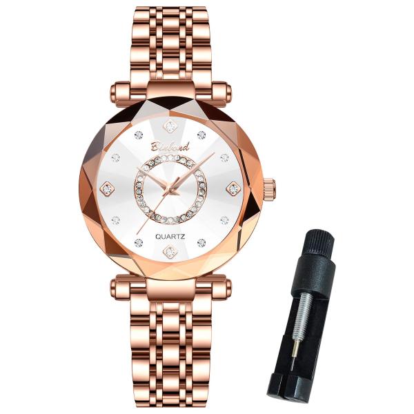 【並行輸入品】 BINBOND Watches for Women Rose Gold Luxury...