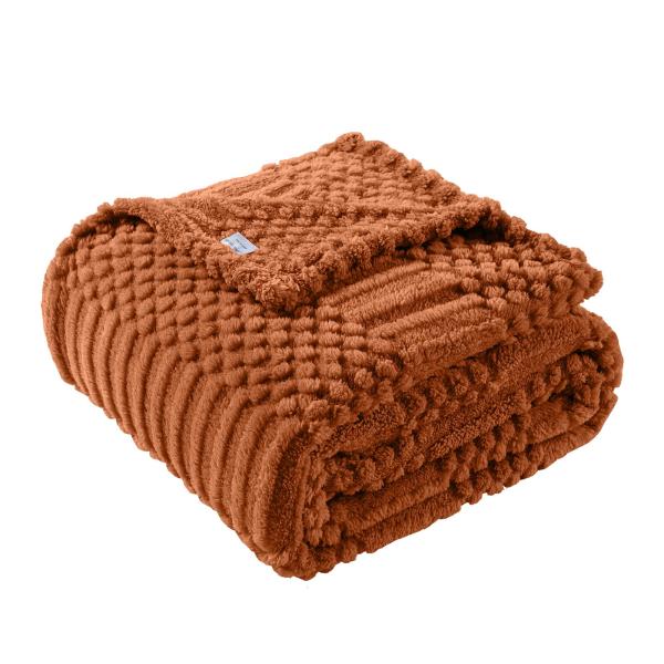 【並行輸入品】Lussena 5070 RustShutiaoブランケット ソファ用 50x70 I...