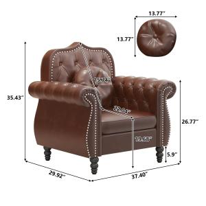 【並行輸入品】RUSTYER アクセントチェア...の詳細画像3