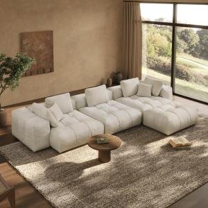【並行輸入品】 Oversized Cloud Modular Sectional Sofa, 148.6