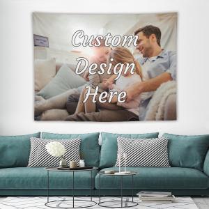 【並行輸入品】 YURIOPF Custom Tapestry for Bedroom Personalized Backdrop with P