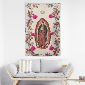 【並行輸入品】 DEHYTO Our Lady of Virgin Mary Immaculate Conception Tapestry Vi