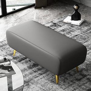 【並行輸入品】 WENWENLEE Premium Faux Leather Bench Seat,Modern End of Bed Benc