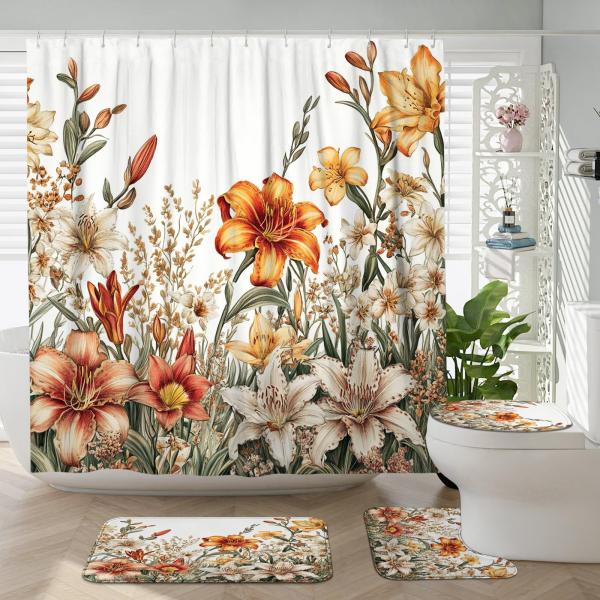 【並行輸入品】 DESIHOM 4PCS Spring Bohemian Daylily Showe...