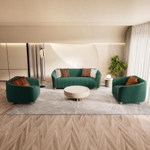 【並行輸入品】 yunqishi 3 Piece Luxury Velvet Sofa Set for Living Room, Elegant