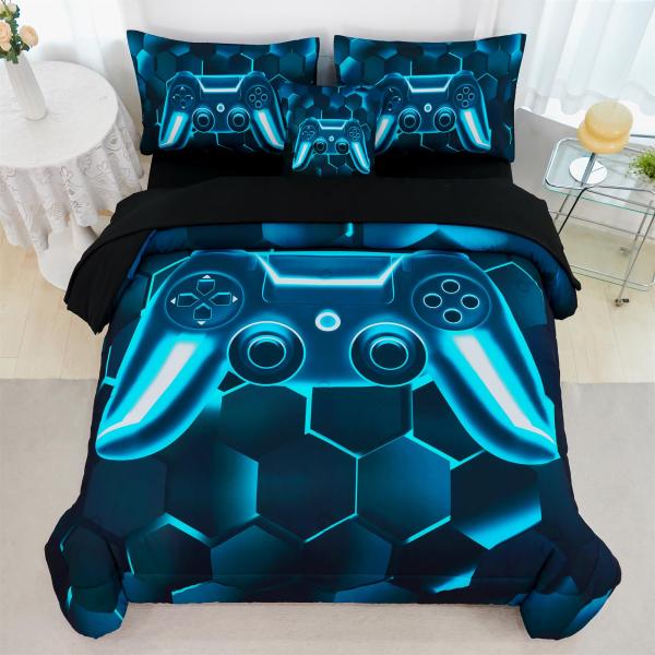 【並行輸入品】RYNGHIPY ゲーミング寝具セット 子供 男の子 女の子 6ピース ゲーマーベッド...