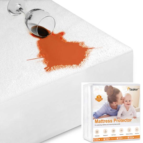 【並行輸入品】 Twin XL Mattress Protector 39"x 80" Fitted...