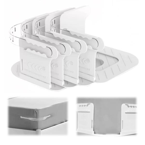 【並行輸入品】 Bed Sheet Corner Holders with Sheet Tucker...