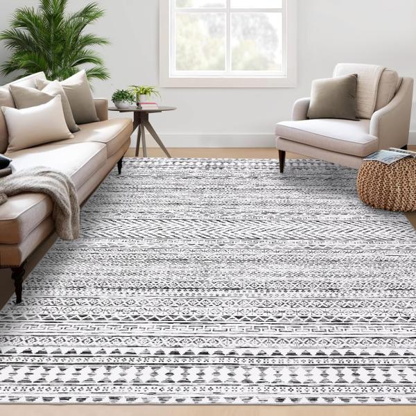 【並行輸入品】 GarveeHome 8x10 Area Rugs Living Room: Sof...