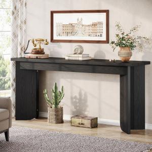 【並行輸入品】Tribesigns 70.9インチ ソファコンソールテーブル 木製 エクストラロング 玄関テーブル 幅広テーブル付き ソファの後