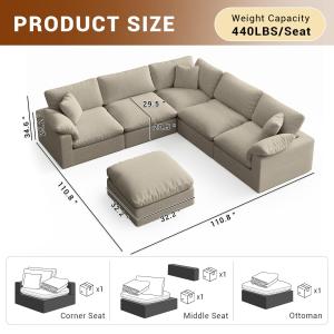 【並行輸入品】 Cloud Couch Mod...の詳細画像3