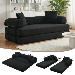 【並行輸入品】 MAKIAAP 78.5'' Convertible Folding Sofa Bed, 5 in 1 Modular Floo
