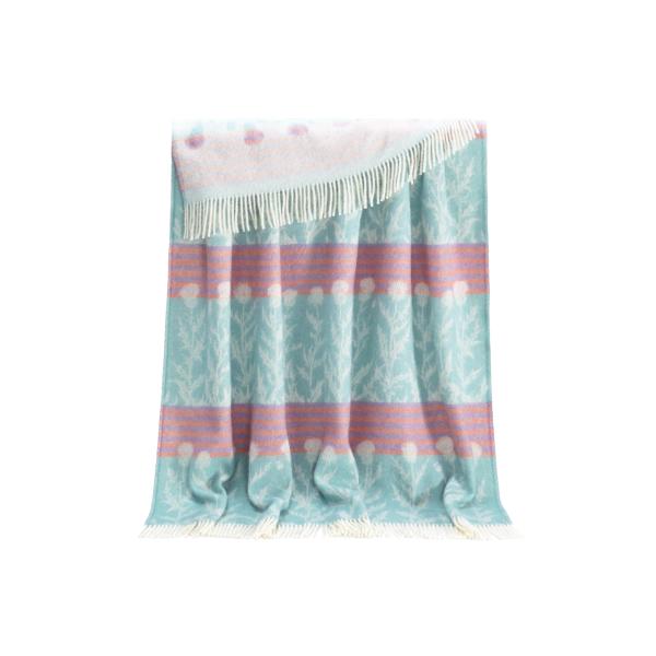 【並行輸入品】 JJ Textile Thistle Pastel Throw 100% Wool ...