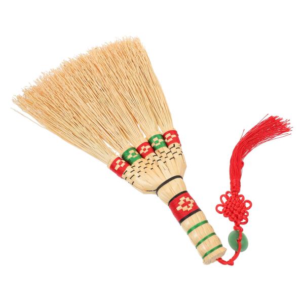 【並行輸入品】 GLEAVI Chinese Style Woven Bed Broom Short...