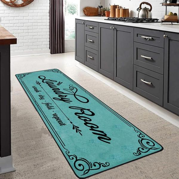 【並行輸入品】 Laundry Room Rug Runner 17"X 51" Kitchen M...
