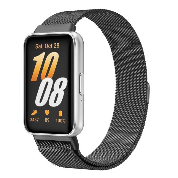 【並行輸入品】Samsung Galaxy Fit 3用メタルウォッチバンド ステンレススチールメッ...