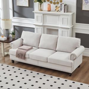 【並行輸入品】 Harper & Bright Designs Classical 3 Seater Sofa with Storage, Si
