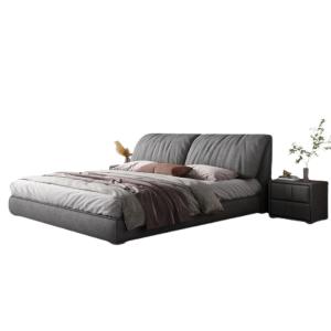 【並行輸入品】 DLCQIJI Grey Modern Full Size Bed Frame Ergonomic Upholstered He