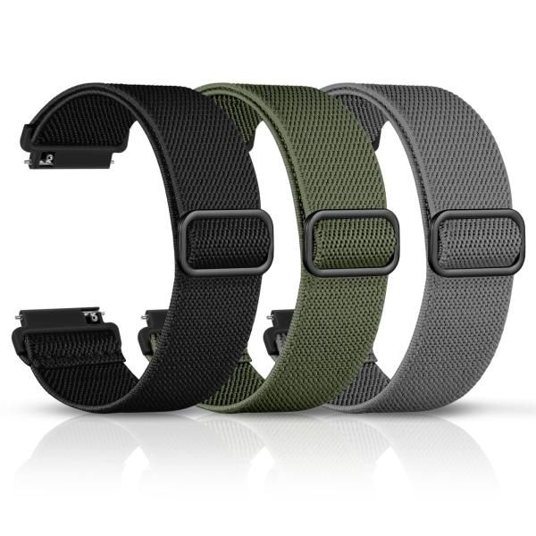 【並行輸入品】 DaQin 3 Pack 22mm Watch Band for Men Women...