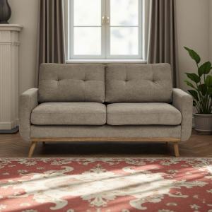 【並行輸入品】Japovker 68インチ ミッドセンチュリーモダンラブシートソファ、2シートミニ布張りラブシートカウチ、快適な小さなソファ、木