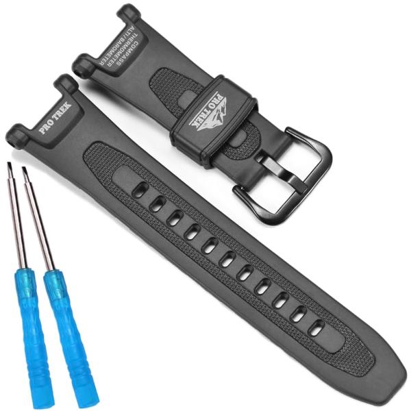 【並行輸入品】Feyert 樹脂ストラップ Protrek PRG 240 PRG 40 交換用バン...