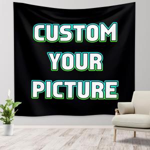【並行輸入品】 GSHUJBV Tapestry Personalized Backdrop Upload Your Own Images/T