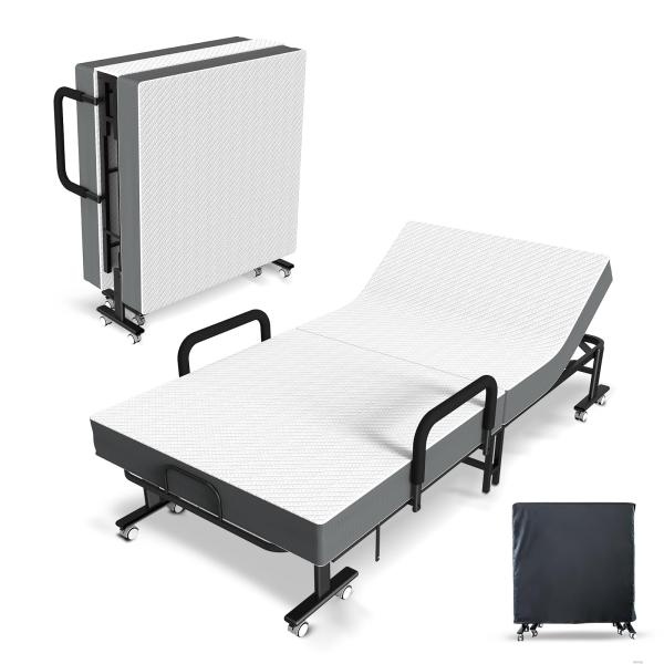【並行輸入品】 Sapphirana Adjustable Folding Bed with Mat...