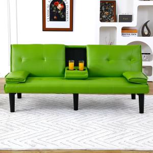 【並行輸入品】 Qinazoe Modern Convertible Futon Sofa Bed, 67