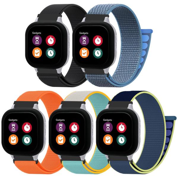 【並行輸入品】スポーツナイロンループバンド 5本パック 子供用ギズモウォッチバンド Gizmo Wa...
