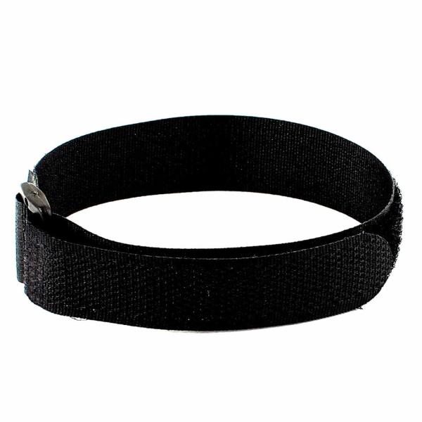 【並行輸入品】20mmナイロンフックとループ ブラック スリップスルージップタイスポーツラップウォッ...