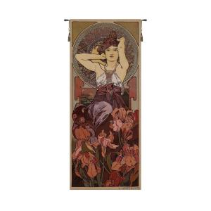 【並行輸入品】 Charlotte Home Furnishings Inc Mucha Amethyste Stone Belgian P
