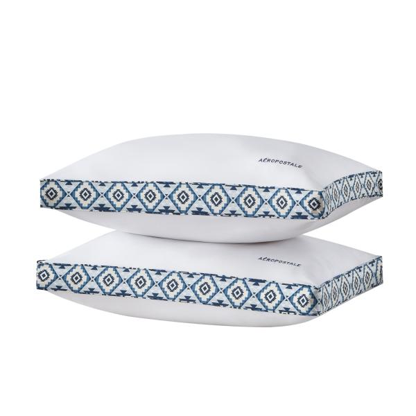 【並行輸入品】Aeropostale マチ付きベッドピロー、キング、ホワイト。 A〓ropostal...