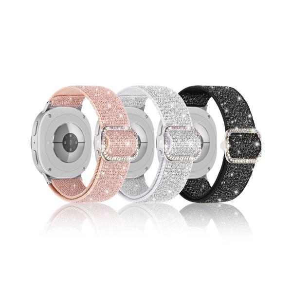 【並行輸入品】Bling 伸縮性ナイロンバンド Samsung Galaxy Watch 8 バンド...