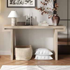 【並行輸入品】 JIVOIT 60 inch Long Console Table, Rustic Farmhouse Distressed W