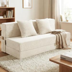 【並行輸入品】JKMAX クイーンサイズ 折りたたみソファベッド 4イン1 コンバーチブルスリーパーチェア 枕2個付き 高密度メモリーフ