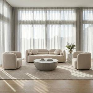 【並行輸入品】 Curved Sofa Set...の詳細画像1