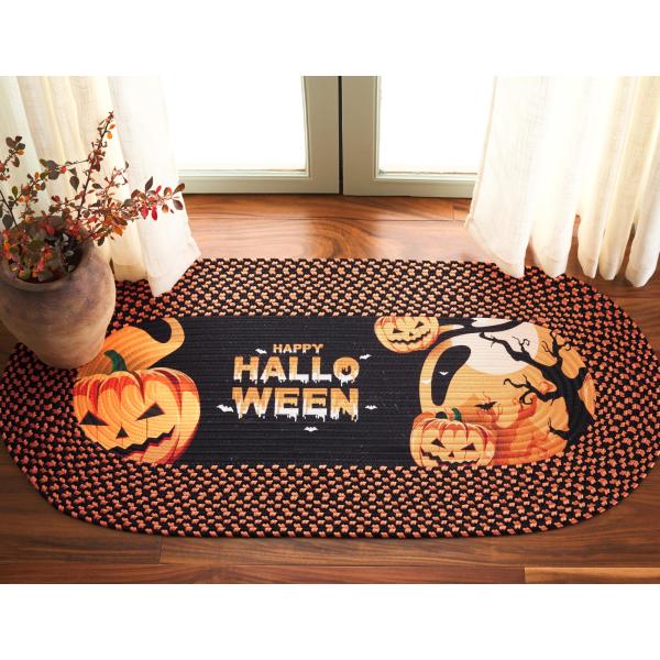 【並行輸入品】 SAFAVIEH Washable Rug Braided Halloween Po...