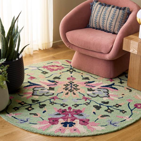 【並行輸入品】 SAFAVIEH Jardin Collection Area Rug   4' R...