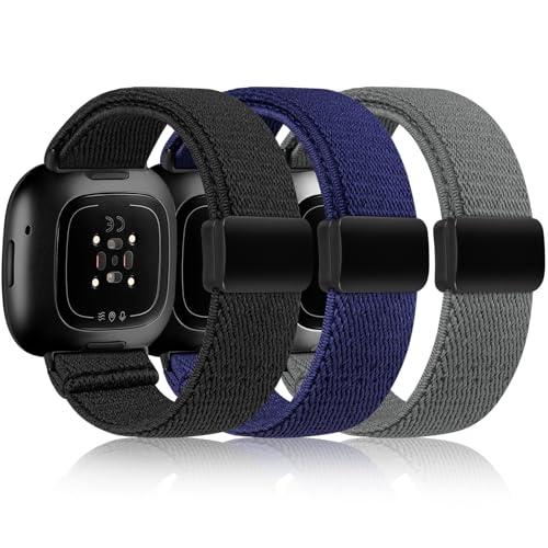 【並行輸入品】TOYOUTHS マグネット式ストレッチバンド 3本パック Fitbit Versa ...