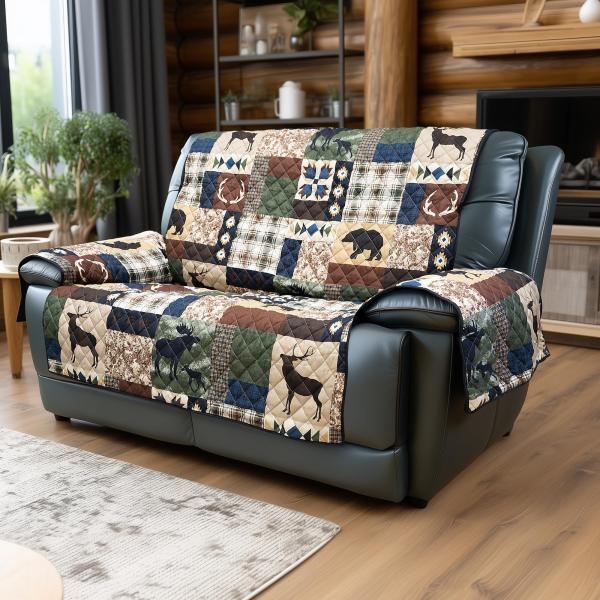 【並行輸入品】 Donna Sharp Rustica Microfiber Loveseat Co...