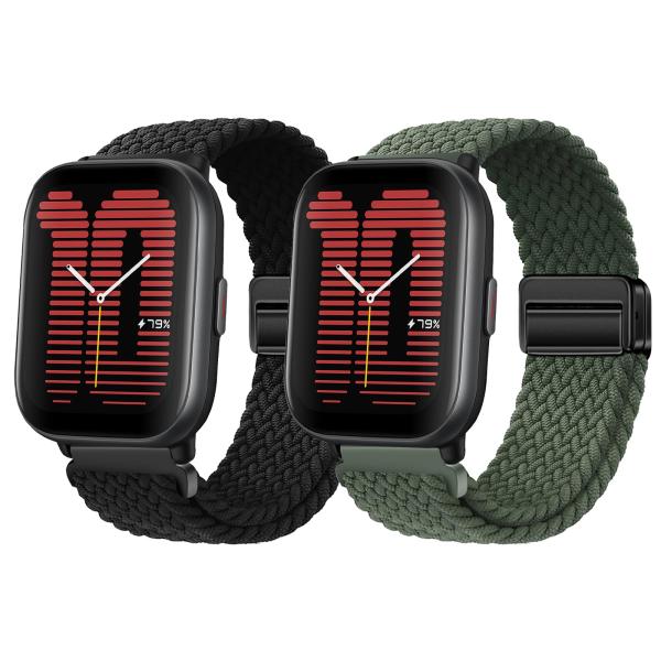 【並行輸入品】 XIDESSEN 2 Pack Braided Nylon Bands Compat...