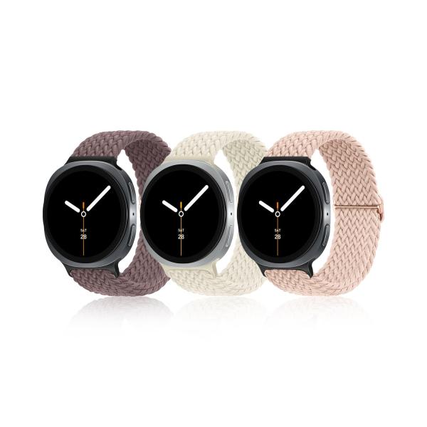 【並行輸入品】3本パック 伸縮性編組バンド Samsung Galaxy Watch 8 バンド 4...