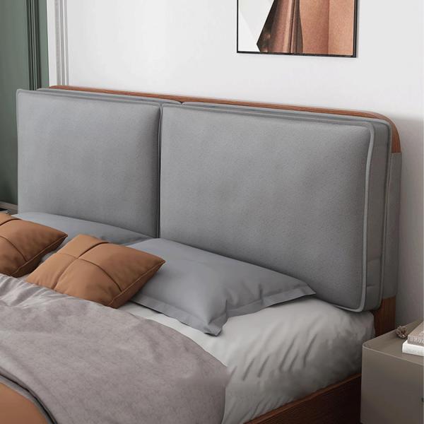 【並行輸入品】ヘッドボードピロー ツイン ストラップ付き フルカバー 衝突防止 ウェッジクッション ...