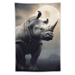 【並行輸入品】 LJHDPMKT Rhino Tapestry Decorative for Bedroom Wall Aesthetic Ta