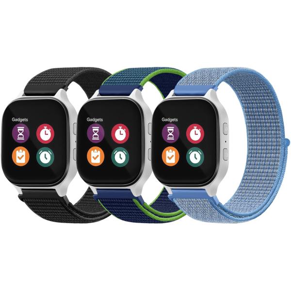 【並行輸入品】 GEAK 3 Pack Kids Nylon Strap Compatible wi...