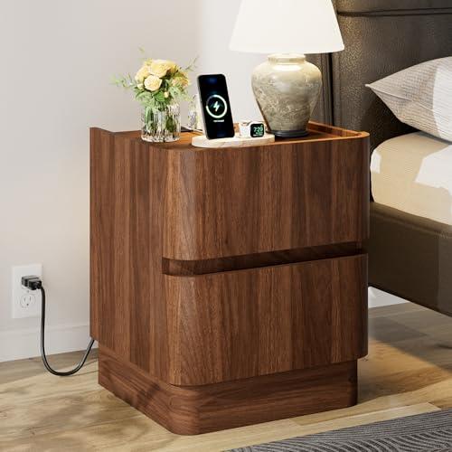 【並行輸入品】 FavourLife Night Stand, Modern Nightstand,...