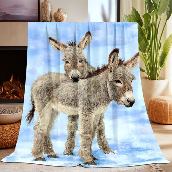 【並行輸入品】ロバブランケットギフト 50インチ×40インチ 寝具用 Donkey Gifts fo...