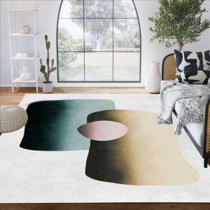 【並行輸入品】 Mid Century Modern Minimalist Abstract Art Deco Area Rug 8x10 Te