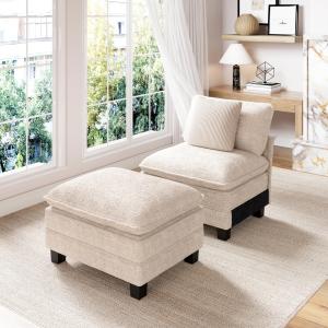 【並行輸入品】 PHI VILLA Indoor Lounge Sofa Chair, One Person Oversized Section